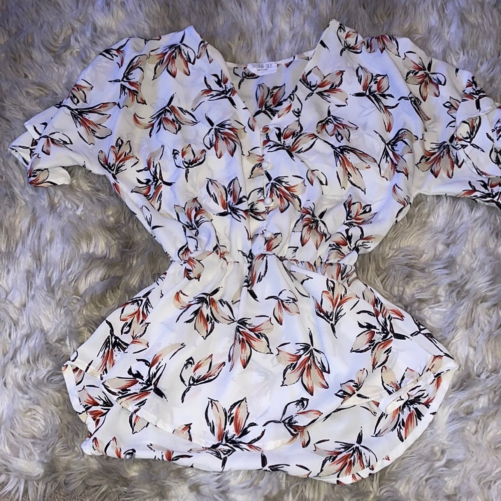Sienna sky top floral small
